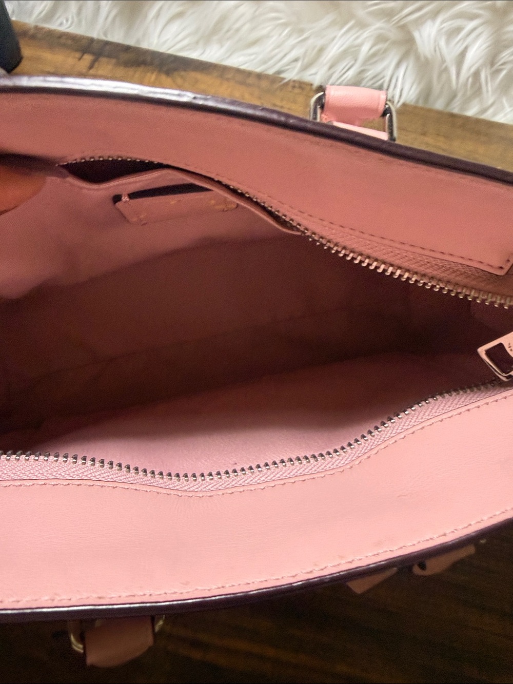 COACH Pink Pebbled Leather Mini Satchel - Picture 10 of 10